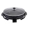 Multi-Function Electric Heat Pan for Pizza Cooking and Frying, Non-Stick Surface, Adjustable Temperature Control, 12-Inch Versatile Frying &amp; Grilling Pan