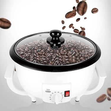 Electric Coffee Bean Roaster &ndash; Stainless Steel Rotating Home Coffee Roaster Machine for Fresh, Aromatic Coffee Beans
