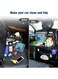 Premium Car Backseat Organizer with Tablet Holder &amp; Touch Screen Stand Multi-Pocket PU Storage for Kids &amp; Toddlers, Cup, Umbrella, Tissue Holder Kick Mat Protector