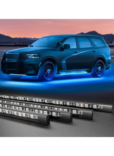 Underglow Car Lights - RGB LED Exterior Lights for Cars, Trucks, SUVs, Golf Carts &amp; Boats - Music Sync Multi-Color Under Car Kit, Smart APP Control