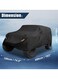 غطاء سيارة شديد التحمل لسيارة جيب رانجلر 4 أبواب (2007-2023)   حماية خارجية مقاومة للماء   مقاوم للشمس والمطر والغبار والرياح والثلوج   غطاء أسود