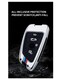 Soft Silicone Full Protection Key Case Holder with Keychain Metal Shell &ndash; Compatible with BMW 2, 5, 6, 7, X1, X2, X3, X5, and X6 Series &ndash; Durable and Stylish Key Fob Protector
