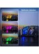 Car LED Strip Light Kit - 4pcs 36 LED Multi-Color Interior Lights, Waterproof Under Dash Lighting with Multi-Mode Change, Wireless Remote Control, Car Charger Included, DC 12V
