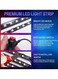 Car LED Strip Light Kit - 4pcs 36 LED Multi-Color Interior Lights, Waterproof Under Dash Lighting with Multi-Mode Change, Wireless Remote Control, Car Charger Included, DC 12V
