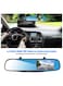 كاميرات لوحة القيادة ذات العدسة المزدوجة للسيارات - مسجل فيديو رقمي عالي الدقة 1080 بكسل أمامي وخلفي، وكاميرا مرآة الرؤية الخلفية مقاس 4.3 بوصة، ومسجل فيديو بزاوية واسعة
