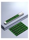 Metal Car Temporary Parking Card &ndash; Luminous Phone Number Plate with Magnetic Adsorption, Rotatable Privacy Protection, and Sleek Design
