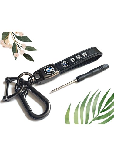 BMW Key Ring &ndash; Genuine Luxury Leather Key Fob for BMW Owners &ndash; Elegant &amp; Durable Keychain Accessory &ndash; Premium Gift for Men &amp; Women
