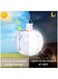 Solar Camping Lantern - Portable Tent Lamp with Hanging Hook   Folding LED Football Bulb, Rechargeable USB Camping Light for Home, Office, Tent, Car