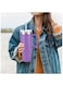 2024 Stainless Steel Insulated Tumbler with Straw &amp; Handle &ndash; Large Capacity Travel Cup for Office, Home, and Car &ndash; Stylish Purple Design for Men &amp; Women
