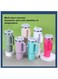 2024 Stainless Steel Insulated Tumbler with Straw &amp; Handle &ndash; Large Capacity Travel Cup for Office, Home, and Car &ndash; Stylish Purple Design for Men &amp; Women
