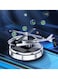 Car Air Freshener, Helicopter Solar-Powered Aromatherapy Diffuser, Aviation Aluminum Alloy, Rotating Dashboard Decor with Essential Oil for Car and Home
