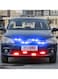 Red Blue 16LED Grille Strobe Lights - Emergency Dash Deck Visor Flash Lights with Wireless Remote Control, 12V for Car, Truck, Ambulance, Police