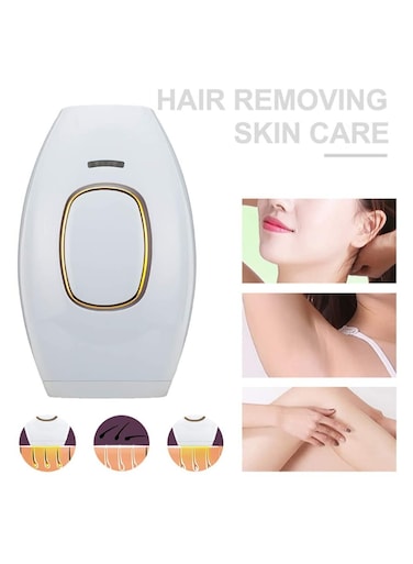 Mini Handheld IPL Laser Hair Removal Machine &ndash; Portable Depilatory Device for Full Body &amp; Facial Use &ndash; Permanent Painless Hair Remover &ndash; White
