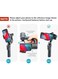 Three Axis Handheld Gimbal Stabilizer with LED Adjustable Night Fill Light, Face Tracking, Time Lapse, Panorama Mode &amp; Sports Camera for Phones