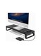Monitor Stand with 4 USB 3.0 Ports - Metal Desk Riser for Laptop, Computer, iMac, and Monitors up to 32 Inches   Space-Saving Organizer for Office and Home