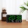 Digital Wall Clock with Multi-Function Voice Control   Adjustable LED Color Display, 12/24-Hour Format, Large Display Clock for Home, Office, Living Room