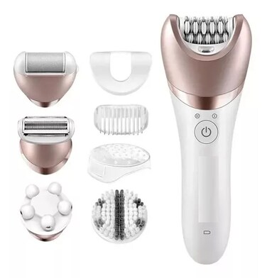 5-in-1 Multifunctional Women&rsquo;s Beauty Tool Facial Cleansing, Shaving, Massaging, Exfoliating &amp; Skin Tightening Device for Smooth, Radiant Skin
