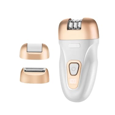 ماكينة حلاقة 3 في 1 لإزالة الشعر الأبيض   ماكينة إزالة الشعر الكهربائية وماكينة الحلاقة للذراعين والساقين والمناطق الحساسة، أداة إزالة الشعر اللطيفة والفعّالة