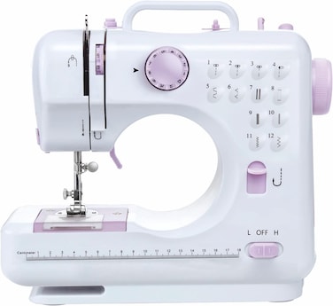 Mini Sewing Machine for Beginners   Lightweight Portable Sewing Machine for Home Use   Compact, Easy-to-Use, Perfect for Crafting &amp; Repairing
