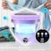 Mini Portable Washing Machine with Dryer &ndash; Foldable Compact Washer for Baby Clothes, Underwear, Socks, and Pet Garments