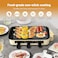 Removable Temperature Control Electric Griddle &ndash; Raclette Table Grill, 1500W with 3 Paddles &amp; Spatulas &ndash; Perfect for Family Gatherings, BBQs, 
