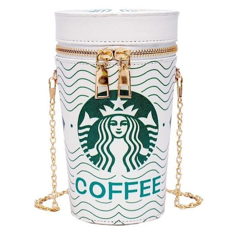 Popcorn Drink Cylinder Shoulder Bag &ndash; PU Leather Chain Crossbody Bucket Bag for Women, Stylish and Unique Personality Purse for Young Girls