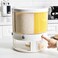 360&deg; Rotating 6-Grid Grain Dispenser &ndash; One-Click Food Dispenser with Rice Outlet, Round Multi-Grain Storage Tank, Airtight Grain Storage Container