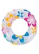 Multicolor Circle Print Swimming Pool Inner Tube Float &ndash; Durable Inflatable Ring Float for Kids, Toddlers &amp; Children &ndash; Perfect Summer Fun, Easy to Inflate
