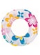 Multicolor Circle Print Swimming Pool Inner Tube Float &ndash; Durable Inflatable Ring Float for Kids, Toddlers &amp; Children &ndash; Perfect Summer Fun, Easy to Inflate