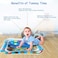 سجادة لعب مائية للأطفال الرضع - سجادة لعب قابلة للنفخ على البطن، لعبة نشاط ممتعة للأطفال الصغار، وسادة لعب مائية ملونة للأطفال، مثالية