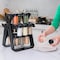 Efficient Spice Rack Set with Ferris Wheel Design   18 Jars, Sticker Labels &amp; Funnel for Easy Organization   Convenient Kitchen Spice Organizer