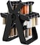 Efficient Spice Rack Set with Ferris Wheel Design   18 Jars, Sticker Labels &amp; Funnel for Easy Organization   Convenient Kitchen Spice Organizer