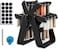 Efficient Spice Rack Set with Ferris Wheel Design   18 Jars, Sticker Labels &amp; Funnel for Easy Organization   Convenient Kitchen Spice Organizer