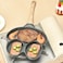 Non-Stick Multi-Compartment Breakfast Pan &ndash; Flat Griddle Egg Frying Pan for Pancakes, Bacon, Sausages, and More, Durable and Easy-to-Clean Cookware