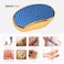Glass Foot File Callus Remover - Nano Crystal Feet Scrubber for Cracked Heels &amp; Dead Skin - Portable Pedicure Tool for Travel, Smooth Feet in Minutes