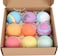 Bath Bomb Gift Set - 9 Natural Handmade Organic Bubble Balls for Bath &amp; Foot Spa, Moisturizing Skin, Relaxing Aromatherapy Spa Balls for Women