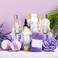 Spa Luxetique Lavender Home Spa Kit for Women &ndash; 12pc Relaxing Bath Set with Bubble Bath, Shower Gel, Bath Salts, Essential Oil, and More &ndash; Perfect Holiday Gift