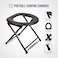 Folding Toilet Chair Portable Camping Seat for Adults  Lightweight, Sturdy, and Easy to Carry Ideal for Hiking, Camping, Outdoor Adventures, Travel, and Emergency Use
