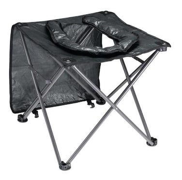 Folding Toilet Chair Portable Camping Seat for Adults  Lightweight, Sturdy, and Easy to Carry Ideal for Hiking, Camping, Outdoor Adventures, Travel, and Emergency Use

