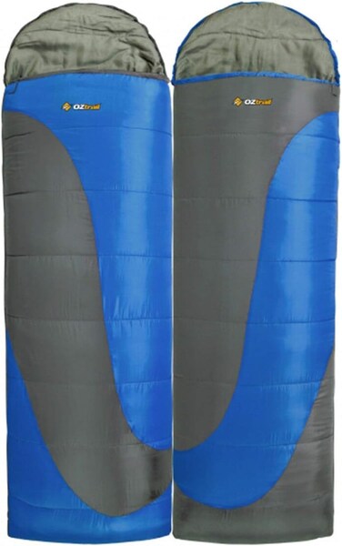 OZtrail Kennedy Hooded Sleeping Bag   Lightweight, Warm, and Compact for Camping, Hiking, and Outdoor Adventures
