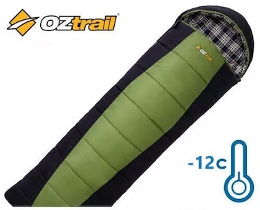 OZTRAIL Alpine View Jumbo -12&deg;C Sleeping Bag, 230x90cm &ndash; Ultra-Warm, Full-Length Zipper, Lightweight &amp; Compact for Winter Camping and Outdoor Adventures
