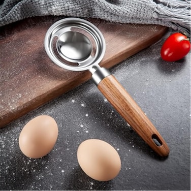 2 PCS Stainless Steel Egg Separator &ndash; Egg White and Yolk Separator, Kitchen Baking Filter Tool for Quick and Easy Separation, Durable and Easy to Clean
