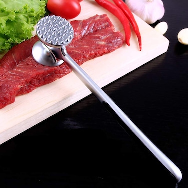 مطرقة اللحم مطرقة اللحم المصنوعة من سبائك الزنك – مطرقة متعددة الوظائف على الوجهين لتطرية اللحوم – مطرقة اللحم، ومكسرة الضلوع، وأداة للطهي