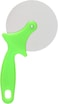 2 PCS Stainless Steel Pizza Cutter Set &ndash; Green &amp; Silver Pizza Wheel, Ergonomic Handle for Effortless Slicing, Sharp Blade for Precision Cuts, Dishwasher Safe, Ideal