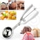 2 PCS Cookie Scoop Set &ndash; Ice Cream Scoop with Trigger, 18/8 Stainless Steel for Cookies, Cupcakes, Muffins, Meatballs, and More
