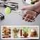 2 PCS Cookie Scoop Set &ndash; Ice Cream Scoop with Trigger, 18/8 Stainless Steel for Cookies, Cupcakes, Muffins, Meatballs, and More