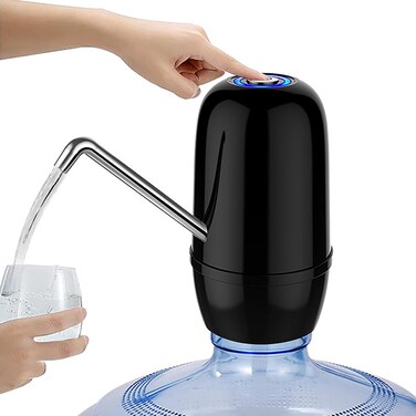 USB Rechargeable Water Pump for Bottles &ndash; Electric Automatic Drinking Dispenser   Portable Water Bottle Dispenser for Home, Kitchen, Office   Easy Switch Operation