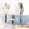 Standing Entryway Coat Rack with Hooks &ndash; Coat Tree Hat Hanger Holder, Jacket Umbrella Stand, Metal Base for Home, Office, Hallway, Entryway Organization
