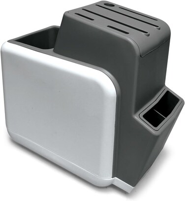 Kitchen Tools Organizer &ndash; Plastic Knife Set Holder, Cutlery Stand, Space-Saving Design, 5 Slots for Utensils, Knives, and Gadgets &ndash; Kitchen Gadgets Organizer
