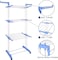 3-Layer Clothes Drying Rack, Heavy Duty Folding Clothes Hanger with Adjustable Wings &ndash; Indoor &amp; Outdoor Use, Double 3-Layer Cloth Drying Stand